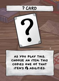 wild card isaac|question mark card isaac.